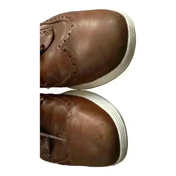 Cole Haan Mens Tan Oxford Wingtip Dress Shoes, Size 11 - Picture 5 of 5